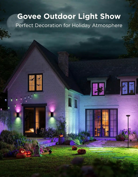 Totally Transform Your Patio With These Smart Outdoor Wall Lights Featuring Smooth Rgbicww Color Swaps And Sleek Top And Bottom Glow In A Tough 2 Pack Design Serving A Dang Good 1200 Lumen Kick For Any Front Porch Or Backyard Setup.