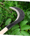 Durable Manganese Steel Scythe Long Hand Hoe For Garden Weeding Heavy Duty Yard Work Hand Weeder Tool With Sharp Edge