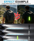 Reflective Keychain Set For Backpack And Running Gear, High Visibility Reflective Strips On Backpack In Day And Night View