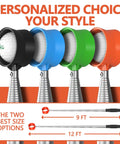Telescopic Golf Ball Retriever 9 To 12 Feet With Stainless Steel Shaft And Double Sided Ball Pickup Head in four colors