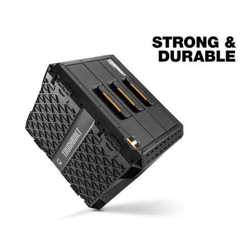 Heavy Duty Rolling Tool Box With Three Deep Drawers And Fifty Pound Capacity, Stackable Workshop Gear Chest Featuring Auto Latches, Smooth All Terrain Wheels And Hella Sturdy Job Site Organization For Professionals Seeking A Badass Hauler