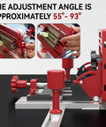 Beefy Adjustable Joinery Sled For Table Saw And Router Pro Grade Precision Slide Table angle adjustment controls.
