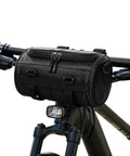 Waterproof Bike Handlebar Bag For Marin Rift Zone 2000-2025, Front Bag With Dual Zippers, attached on bike handlebar.