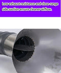 Close-up of Heavy Duty 360 Flexible Fume Extraction Arm with stainless nozzle showing low exhaust resistance for cleaner airflow.