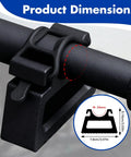 Heavy Duty Portable Bike Repair Stand With Wide Clamp For 29mm To 34mm Handlebars Quick Release Support close-up on clamp dimensions