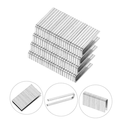 Heavy Duty Shutter Repair Staples Louver Window Blind Replacement Fasteners No Sweat Hardware Kit in silver, pack of eighty staples.