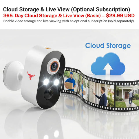 1080P Wireless Outdoor Security Camera With Battery Power AI Human Detection Color Night Vision Two Way Audio IP65 WiFi