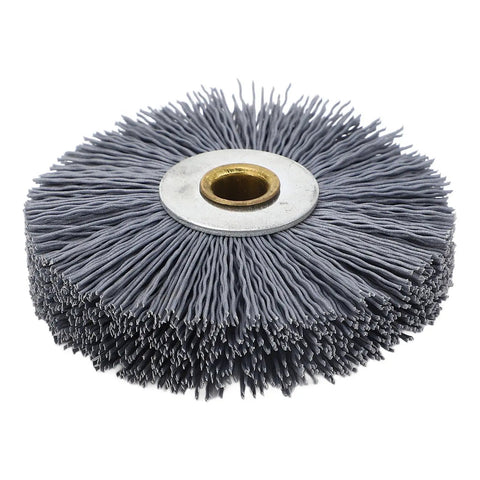 Beefy Deburring Brush For Key Cutting Machines Crimped Wire Wheel Scrub Nylon And Stainless Steel Replacement Carbon Steel