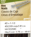 Bright Steel Framing Nails 14 Gauge Half Inch Wood Fasteners in 1.75 oz transparent pack for indoor carpentry.