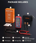 Pocket Sized 4000 Count Digital Multimeter With Auto Sensing AC DC Voltage, Resistance, Continuity, NCV, Backlit Display And Built In Flashlight, No Brainer Auto Ranging For Auto And Home Troubleshooting package includes multimeter, leads, bag, manual