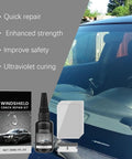 Upgraded Windshield Crack Repair Kit With Premium Glass Repair Liquid For Bullseye Star Linear And Radial Cracks Deep Penetration