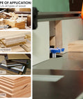 Beast Slab Flattening Router Bit 1/2 Inch Shank 2-1/2 Inch Cutting Diameter 6 Flute Surfacing Bit in use on various wood types