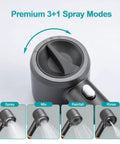 High Pressure Handheld Shower Head With Pause Switch 4 Spray Modes Rain Massage Mist Power Wash Filtration Showerhead