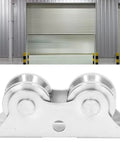V Groove Wheel Sliding Gate Caster Heavy Duty Rigid Roller With Bracket For Inverted Track Rolling Gate Industrial Carts