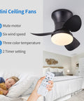 21 Inch Ceiling Fan With Lights And Remote Matte Black Smart App Control Metal Blades Dimmable LEDs Adjustable Brightness And Color Temperature Flush Mount Quiet Ideal For Bedroom Or Living Room.