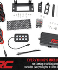Eight Gang Bluetooth RGB Backlit Switch Panel and Relay System with Swivel Mount components layout
