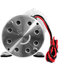 Heavy Duty Brushed DC Motor Gear Reduction Unit, 48V 600W 450 Rpm Electric Bike Conversion Kit showing silver motor with wiring.