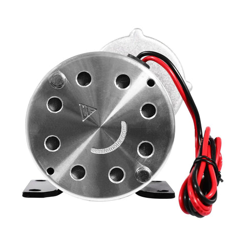 Heavy Duty Brushed DC Motor Gear Reduction Unit, 48V 600W 450 Rpm Electric Bike Conversion Kit showing silver motor with wiring.