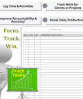 Image showing all in one daily activity log notepad for boss level office productivity and task tracking on 8.5 by 11 legal pad.