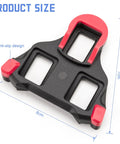 Cleats Compatible With SPD SL 0 Degree Float Adjustable for stability and power transfer, showing dimensions and anti-slip design.