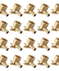 20 Pack 1/2 In Pex To 1/2 In Female NPT Drop Ear Elbows With Mounting Brackets, lead-free brass fittings for plumbing.