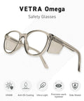 Built Tough Z87 Plus Safety Reading Glasses With Heavy Duty Side Shields And UV400 Blockers Cold Brew Plus Two Magnification Clutch Gear For No Stress Worksites And Backyard Grind, detailed view showing side shield design.