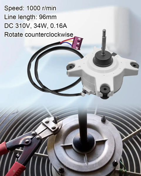 Inverter Air Conditioning Brushless DC Motor 310V 34W 0.16A External Fan Replacement Part above AC unit fan