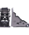 Four Pack Heavy Duty Self Locking Furniture Hinges Engineered For 90 Degree Right Angle Setups showing strong metal hinge design for furniture.