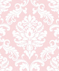 Peel And Stick Pink Nursery Wallpaper With Repositionable Adhesive, Easy Removal And No Residue, Kid Friendly Ariel Pattern