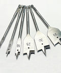 Heavy Duty Spade Drill Bit Set For Woodworking With High Carbon Steel Paddle Bits And Quick Change Hex Shank for sizes 6-35mm