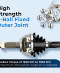 Front Right CV Axle For 2000 2001 2002 2003 Nissan Maxima, Also Fits Infiniti I30 I35 With Automatic Transmission, Beefy OEM-Style Drive Shaft Replacement, 968mm Length, 29 Inner Spline, 2 Outer Spline, 6-ball fixed outer joint