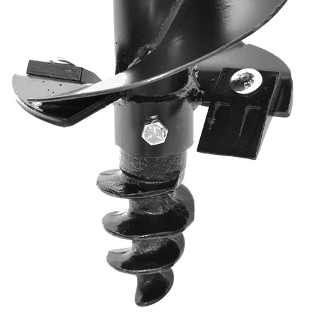 Close-up of auger cutting edge on Heavy Duty 3 Point Post Hole Digger for Cat 1 and Cat 2 Tractors with 9 Inch and 12 Inch Augers