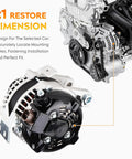 Premium 12V Car Alternator Replacement For 2.4L Toyota Camry Not Hybrid, Scion XB 2.4L, Corolla XRS 2.4L, And Matrix 2007-2013