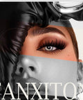 Close-up showcasing Lash Extension Kit With 280 Mink Like Cluster Lashes D Curl Volume 9 To 16 Mm 40D 50D on model's eye.
