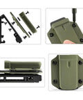 Dang Tough And Zero Drama Rig 21 Set Chicago Screw Kit For Kydex And Leather Gun Holsters Knife Sheaths 3/8 inch parts with screws.