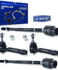 4 Piece Inner And Outer Tie Rod End Kit For Chevy Impala, Impala Limited, Monte Carlo And Grand Prix - 2 Inner, 2 Outer, Easy Install, Durable Steering Linkage Replacement, with tie rods and hardware