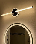 24 Inch Black LED Vanity Light Bar 18W Dimmable With Color Temperature Options 3000K 4000K 5000K Over Mirror Bathroom Fixture