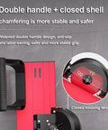 Pro Level Electric Tile Bevel Cutter features double handle design for stable grip, ideal for chamfering 45 and 48 degree angles.