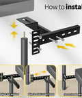 Installation guide for Heavy Duty Headboard Brackets For Adjustable Bed Base Universal Steel Mounting Hardware Kit.