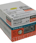 Box of Structural Wood Screw SD10212R100-R Four Pack For Wood To Wood Joints No Predrilling Needed Fastens Quick And Flush