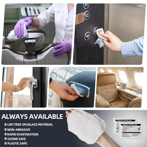 Grab-and-Go Multi-Purpose Nonwoven Cleaning Wipes 5.7 By 5.9 Inches, ideal for surface and electronics cleaning, 30 per box.