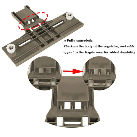 Dishwasher Top Rack Parts Kit Six Pack W10350376 W10195839 W10195840 Replacement includes upgraded rack adjuster with rollers