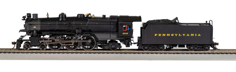 HO Scale PRR K4 3747 Post War Era Steam Locomotive With DCC Sound on track, showcasing detailed design.