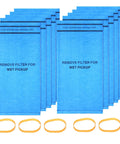 Replacement Wet Dry Vac Filter Bags For Stinger 2.5-5 Gallon Vacuums 10 Pack With Retaining Bands Fits Workshop Vacuums displayed.