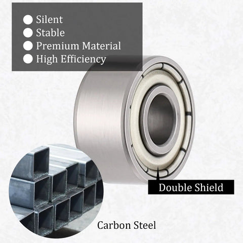 693ZZ Double Shielded Deep Groove Ball Bearings Kit 30Pcs High Speed Silent Miniature Carbon Steel Bearings structure and material