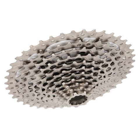 Ultra Light 11 Speed Mountain Bike Cassette Freewheel 9-42T XD Compatible, hollow steel design, side view