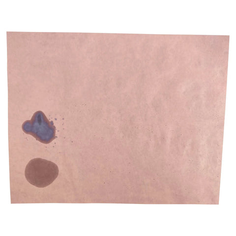Red Litmus Test Paper 8x10 Inch Sheets Pack Of 24 For Quick Alkalinity Testing Turns Red To Blue In Basic Solutions Cut To Fit Small Crevices Or Large Surfaces No Chart Needed showing color change with two chemical drops