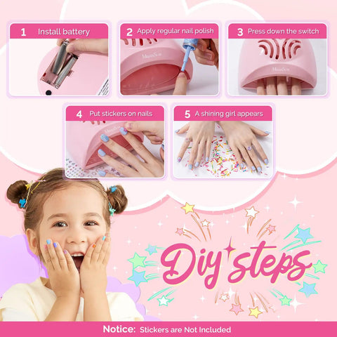 Portable Kids Nail Dryer Mini Nail Fan Quick Dryer For Water Based Nail Polish Safe For Hands And Skin cordless use guide