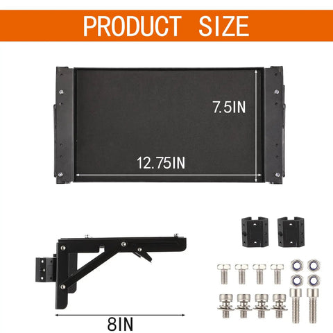 Foldable Magnetic Work Table For Milwaukee Packout Toolbox Heavy Magnetic Tool Tray No Drilling Required Converts Your Box Into A Mobile Workstation In A Snap Space Saving Design For Quick Access dimensions and components