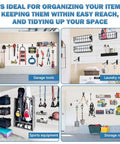 Durable PVC Slatwall Panel Set For Garage And Workshop, 6 Pieces, 6X24 Inch Slat Wall Boards For Storage and Organization